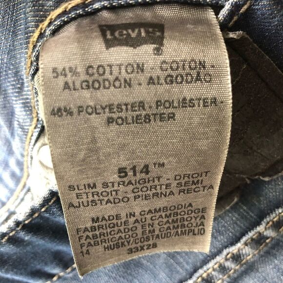 Levi’s 514 Men’s Slim Straight Jeans Size 33X28 - Picture 8 of 8